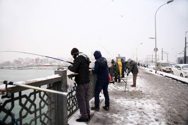 İstanbul'dan kar manzaraları