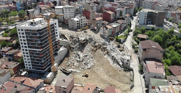 Kağıthane’de 14 binanın yıkımı tamamlandı