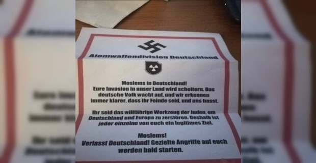 Almanya’da Müslümanlara tehdit mektubu