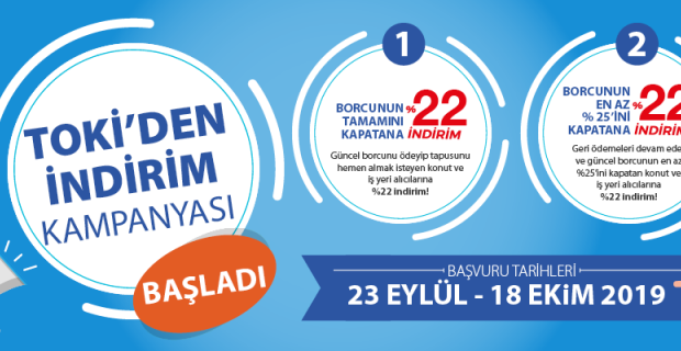 TOKİ’nin indirim kampanyası başladı: Son başvuru 18 Ekim 2019