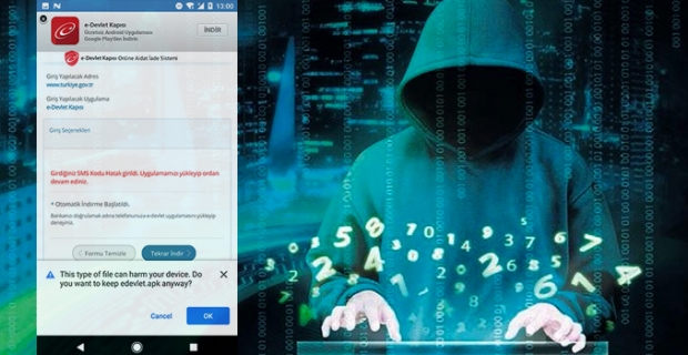 Siber suçlular sahte e-devlet uygulamasıyla Türkiye'de kullanıcıları hedef alıyor