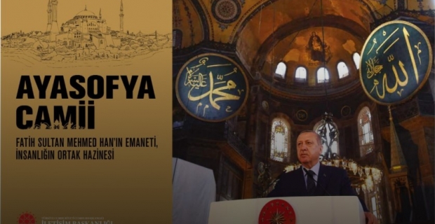 İletişim Başkanlığından Ayasofya Camii kitabı ve internet sitesi
