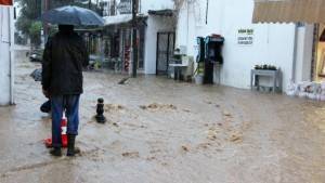 Muğla Bodrum sular altında