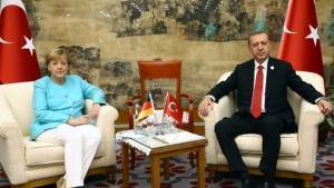 Cumhurbaşkanı Erdoğan Merkel’le görüştü