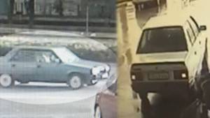 İzmir’de teröristlerin kullandığı araçlar kamerada
