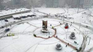 Taksim Meydanı’nda seyrine doyumsuz manzara