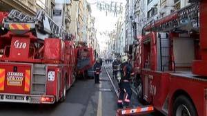 Taksim’de yangın paniği